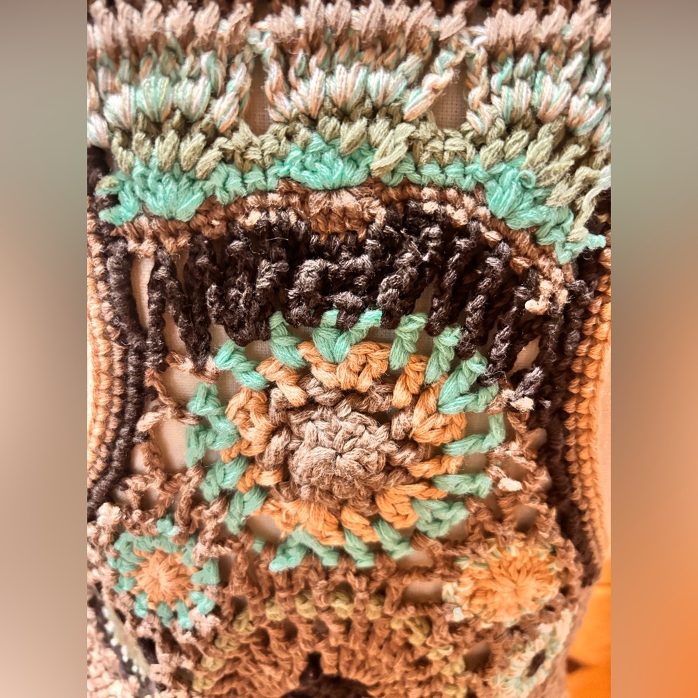 Free People Desert Rose Crochet Vest - Picture 3 of 5